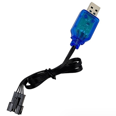 ABS素材 SM-4Pコネクタ USBケーブルと保護付きのリチウムイオン電池充電器