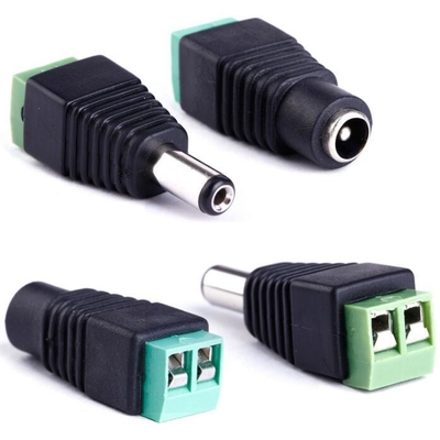 LED 12V DC 女性 男性 2.1 x 5.5mm 電源コネクタ アダプター プラグ ジャック CCTV用のソケット