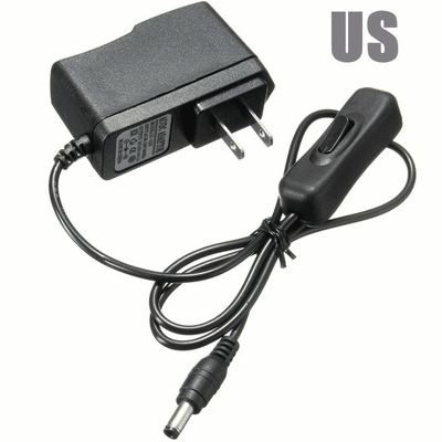 LEDライトのCCTV用のインラインオン/オフスイッチ付きの小型 12V 1A 12W 1000mA DC電源アダプタ