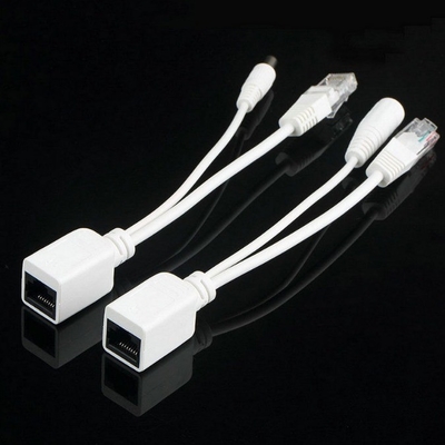 CE証明書ペア POE イーサネット インジェクター スプリッター アダプタケーブル CCTV RJ 45 RCA