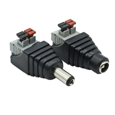 上部アダプター 5.5x2.1mm DCコネクタ CCTV LEDストリップ3528/5050/5730のクリップ付き