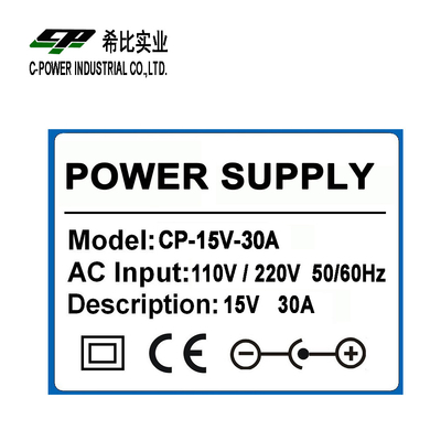 450W AC DC 15V 30A プロジェクターの電源 C-Power のマッサージチェアとCCTVLED