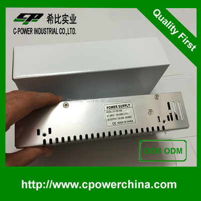 安定した産業用アプリケーションのための12V 30A 変動周波数交流電源 S-360-12