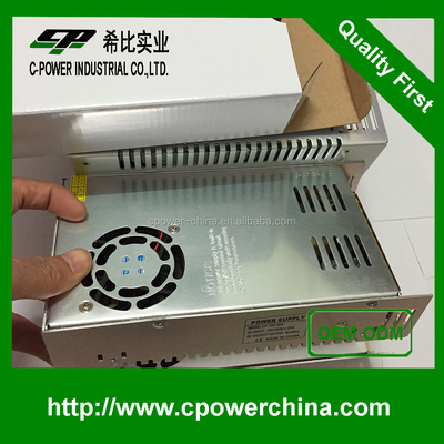 安定した産業用アプリケーションのための12V 30A 変動周波数交流電源 S-360-12