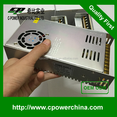 安定した産業用アプリケーションのための12V 30A 変動周波数交流電源 S-360-12