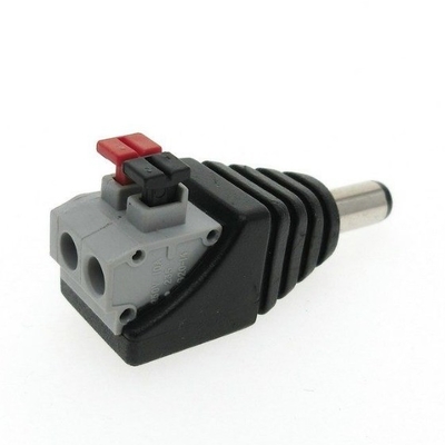 安全に設計されたC電源DC電源ジャックプラグ スクリューレス・クイックワイヤーコネクタ 5.5x2.1mm