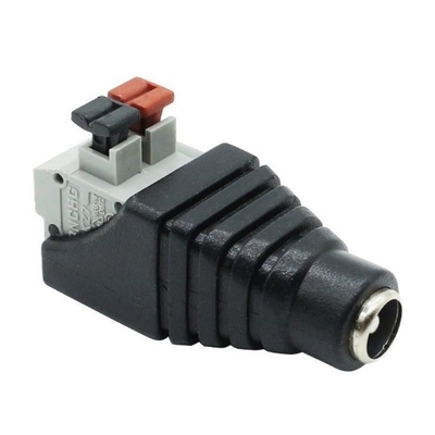 銅 12V 女性コネクタプラグ 5.5*2.1mm アダプタプラグ LED 柔軟なストライプテープ