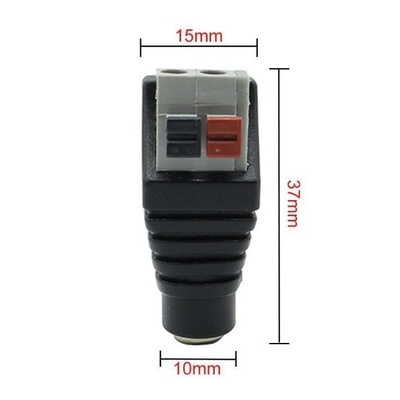 銅 12V 女性コネクタプラグ 5.5*2.1mm アダプタプラグ LED 柔軟なストライプテープ