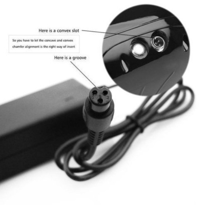ユニバーサル C-パワー 42V 2A アダプター 電池充電器 電動 バランススクーター イギリスプラグ