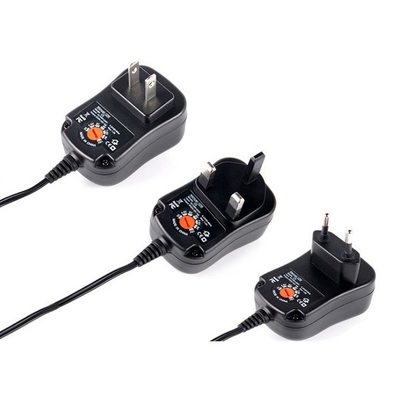 3-12V DC出力 調整可能な 12W/30W ユニバーサル電源アダプタ