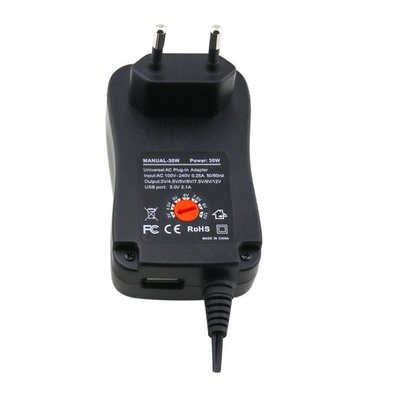 100-240V AC 50/60Hz 入力 3V-12V 調節可能アダプター 汎用電源トランスフォーマー