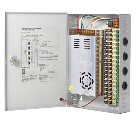 12V DC 30A 18CH スイッチボックスとオーバーテンプル保護であなたのCCTV電源を確保