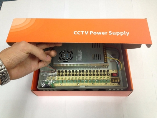 CCTVカメラ用の18チャネル電源ボックス 12V 10A DC入力電圧内