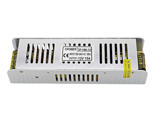 LEDストライプライト電源 スリムサイズ 180w AC 110-220V から DC 12V/24V ドライバー アダプタ