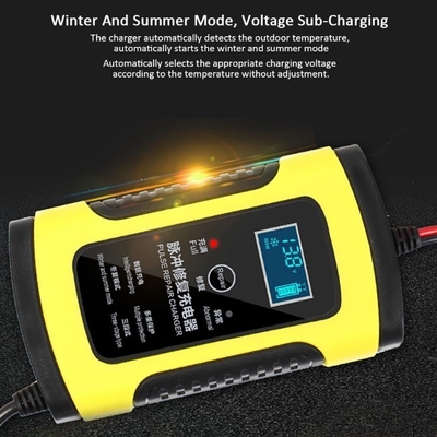 LCDタッチスクリーン 12V 8A 24V 4A バッテリー充電器 車用バイク用 鉛酸バッテリー