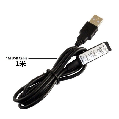 女性 1m 黒色 LED ストライプ 5v 電源と 3キー USB コントローラー