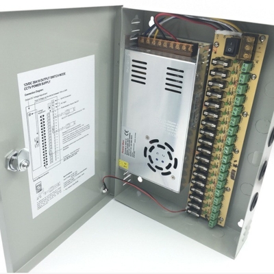 シルバー C-Power 110v 220v AC DC 12v 30a 360w 18ch 18ポートマルチ出力電源