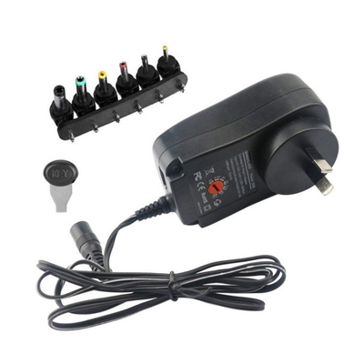 12V 2A 24W 右角DC電源プラグアダプタ C電源 AC100-240出力 DC3-12V